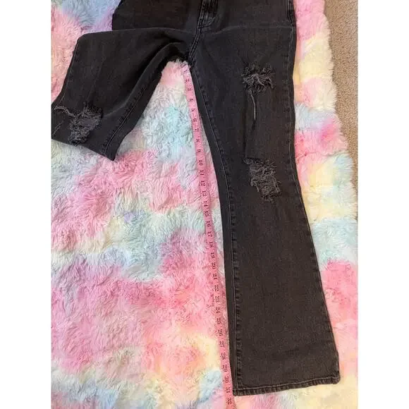 NWT BDG Urban Outfitters High Rise Flare Jeans Black Size 27 - Picture 8 of 8